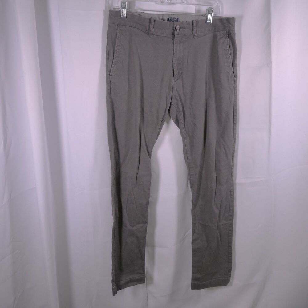 J.Crew Gray Flex‎ Slim Fit Pants Men's 32x32 Measures 34x31